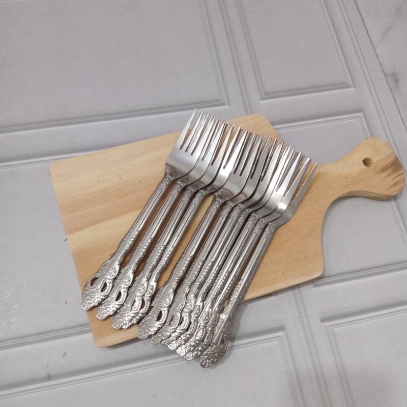 GARPU PICASSO WAYANG/ GARPU STAINLESS WAYANG 12 PCS