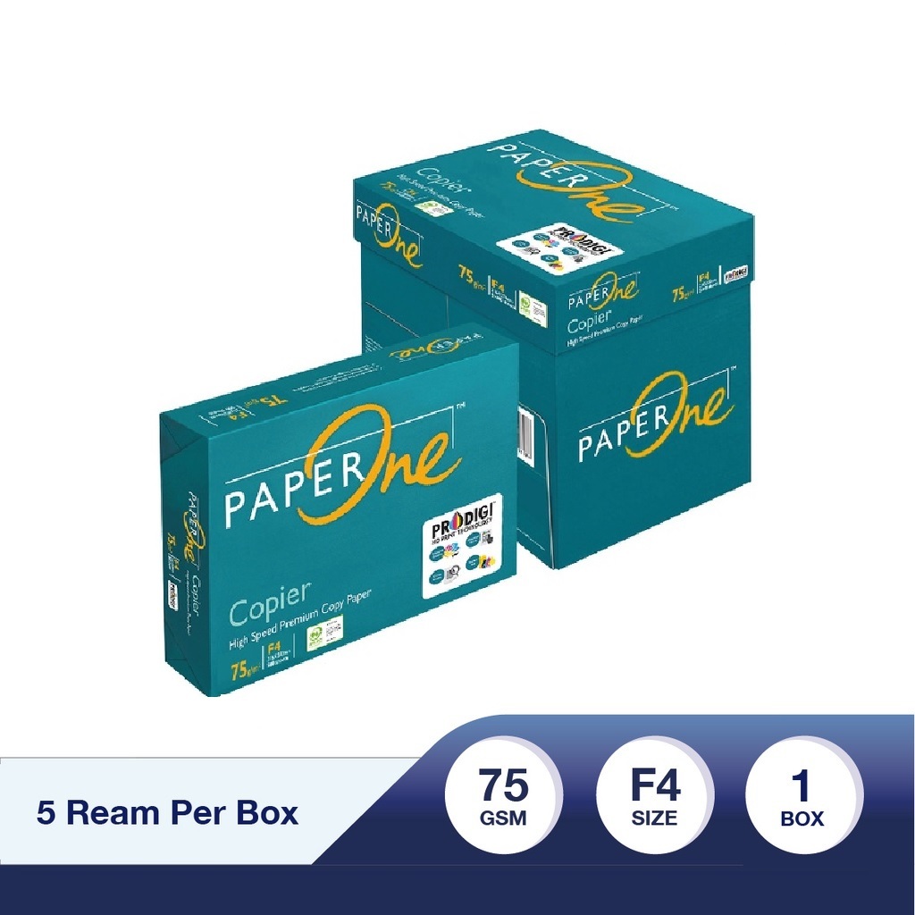 

(GOSEND/GRAB) Kertas HVS A4 , F4 75Gram PaperOne / Kertas Hvs Copy Paper / Kertas Fotocopy / Print