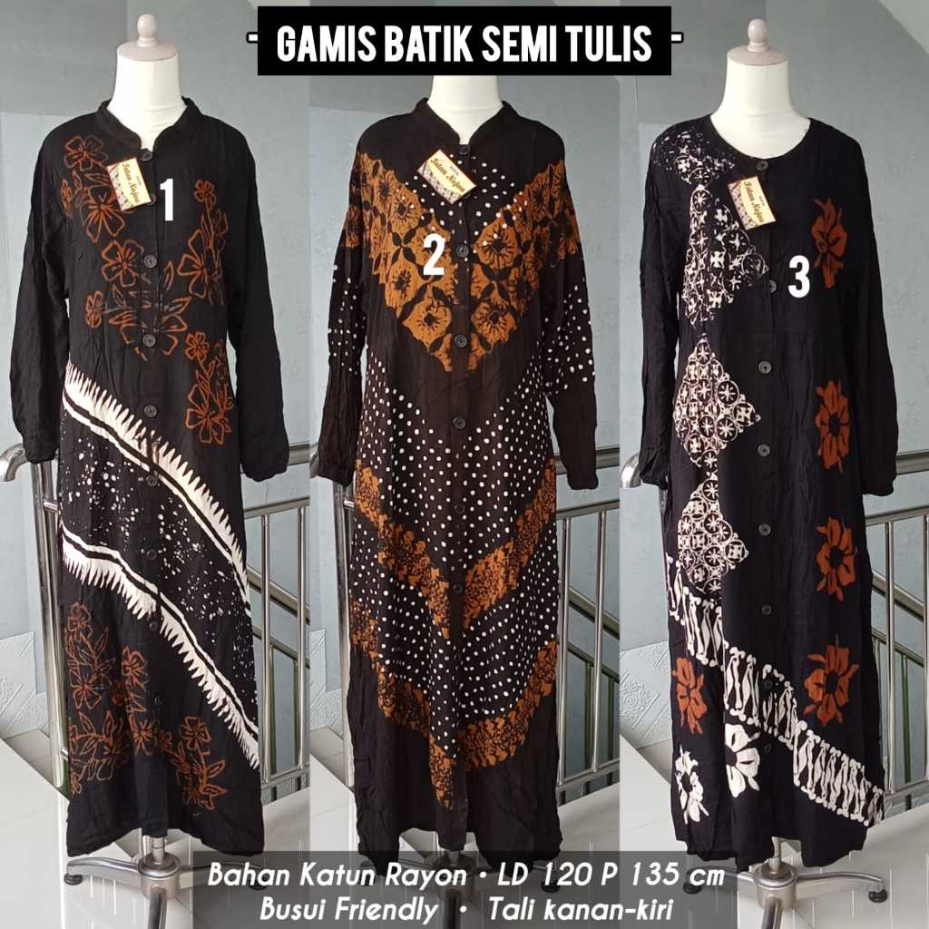 Gamis/Longdress Batik Tulis Jumbo Elegan