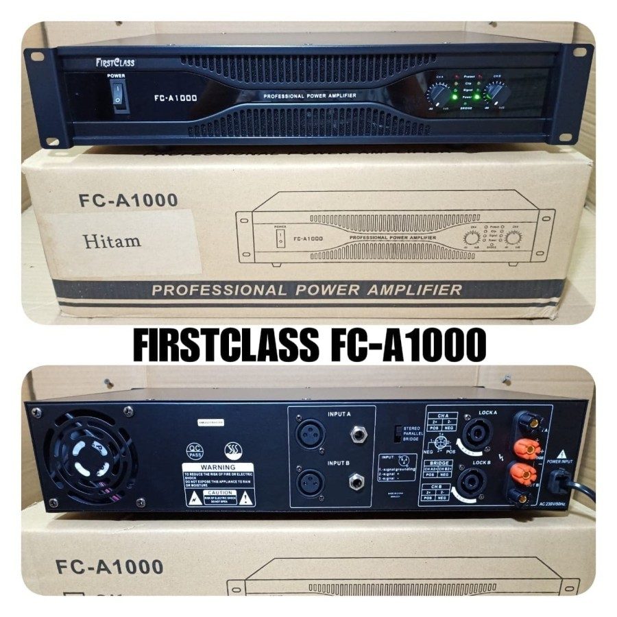 POWER AMPLIFIER FIRSTCLASS FC A1000/FC A 1000 First Class