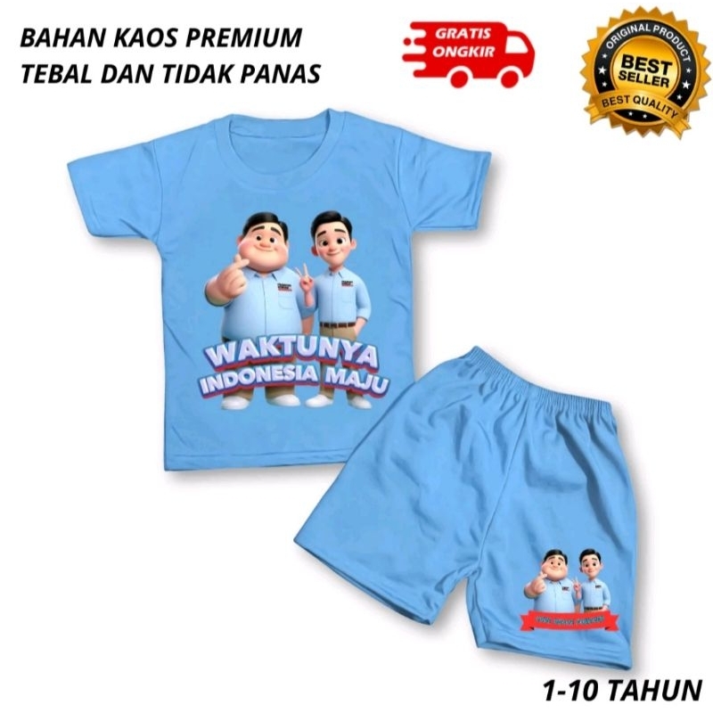 kaos gemoy setelan anak gemoy bahan kaos premium