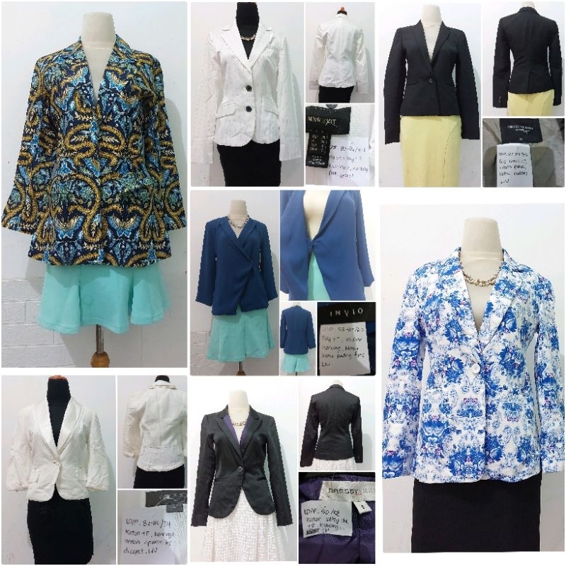 Blazer Formal Wanita Branded/Blazer Wanita Corak Polos Branded
