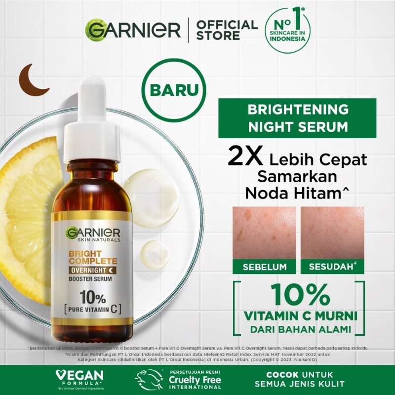 Garnier Bright Complete Overnight Vitamin C Serum 15ml