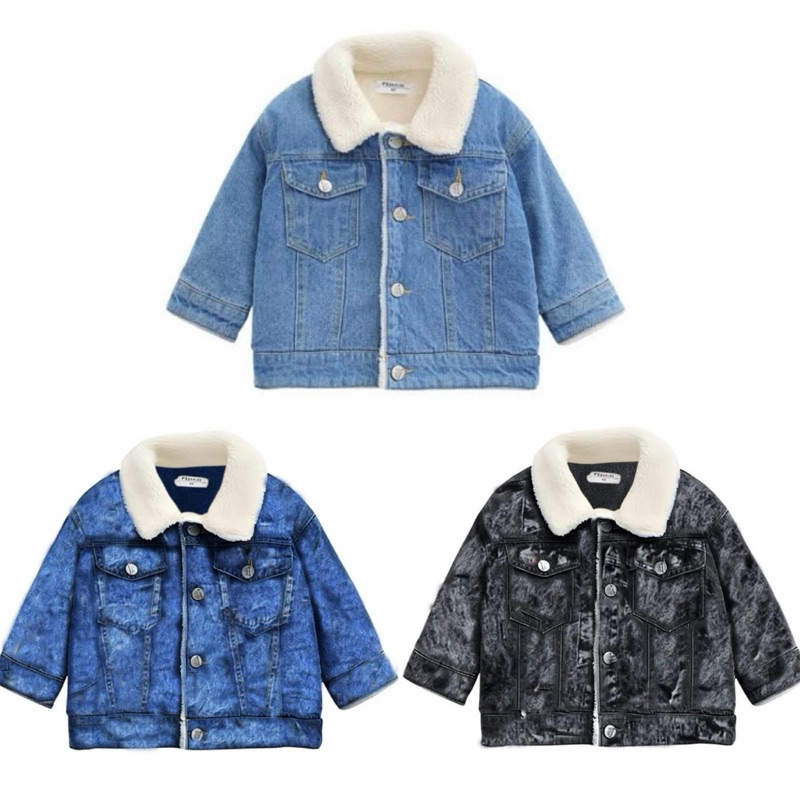 JAKET DENIM BULU ANAK || ATASAN ANAK DENIM || KAOS ANAK || JKET ANAK PEREMPUAN ||JKAET JEANS ANAK