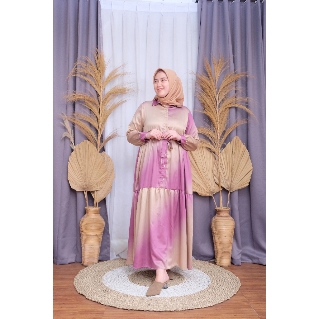 De Farah - Dee Fuchsia Gamis - Daily