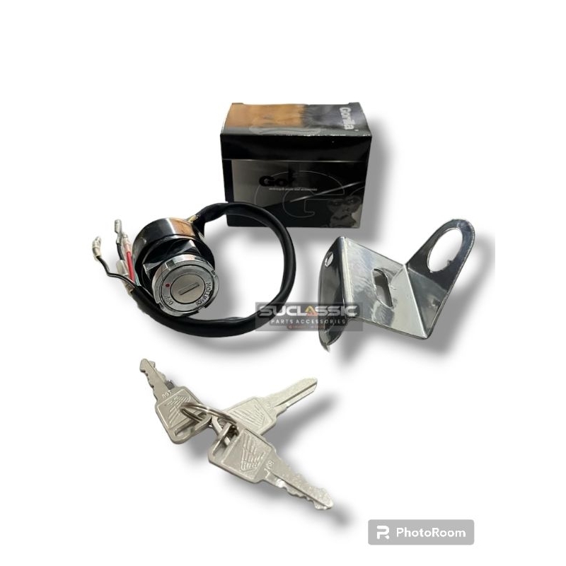 KUNCI KONTAK HONDA CB 100 125 CG GL 100 TANGKAI MODEL ORIGINAL ORI set dudukan kontak