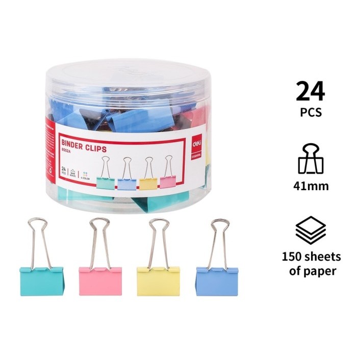 

DELI BINDER CLIP 8553A