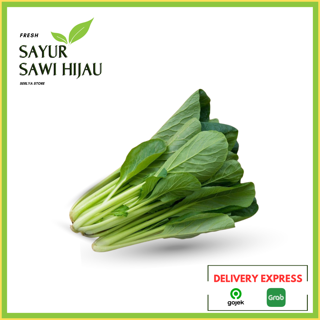 

SAYUR SAWI HIJAU SAYUR SEGAR 1 IKAT DAUN SAWI SAYURAN FRESH