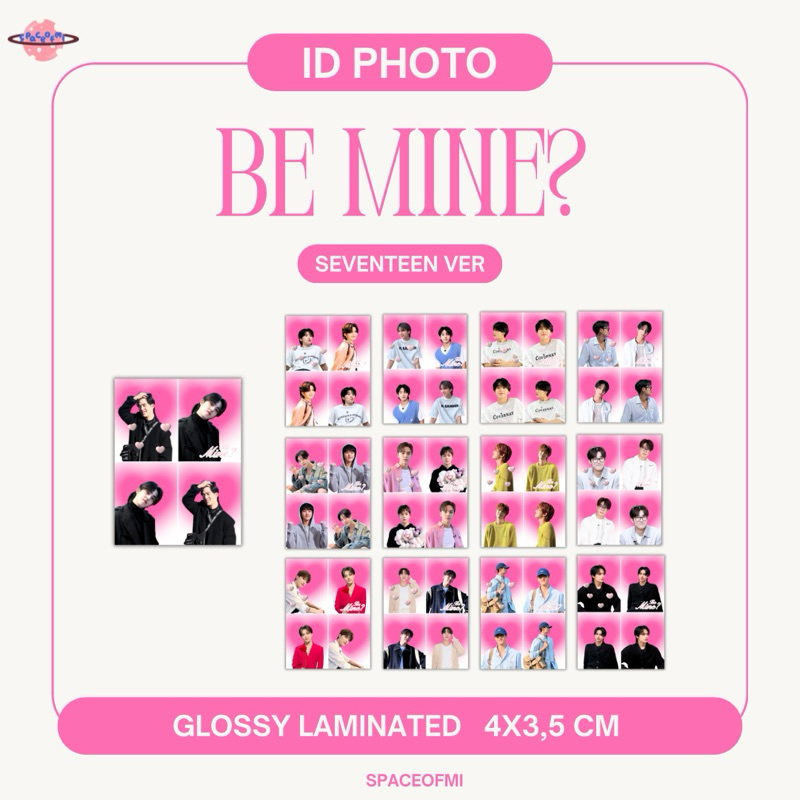 [MIN BELI 2 PCS] BE MINE? - ID PHOTO 4 CUTS SEVENTEEN | SCOUPS DK MINGYU WONWOO JEONGHAN JOSHUA HOSH