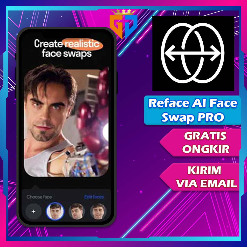 Reface Pro Premium Aplikasi AI Face Swap Lifetime
