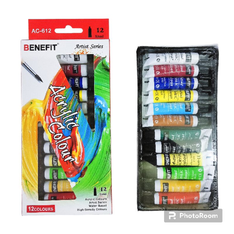 

Cat Acrylic Murah / Cat Air Murah 12 Warna Merek Benefit