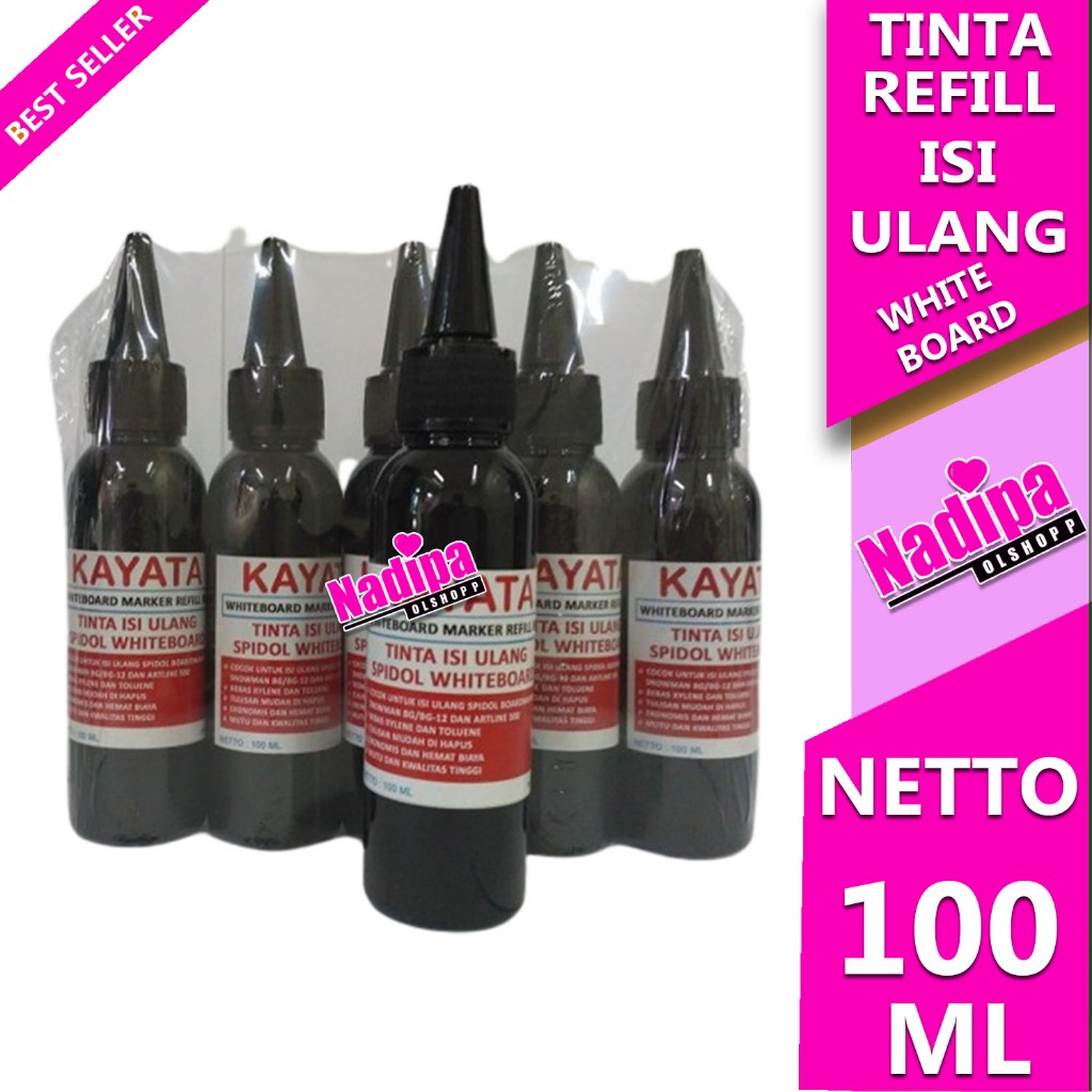 

TINTA SPIDOL WHITE BOARD REFILLINK ISI ULANG HITAM 100 ML nadipa olshopp