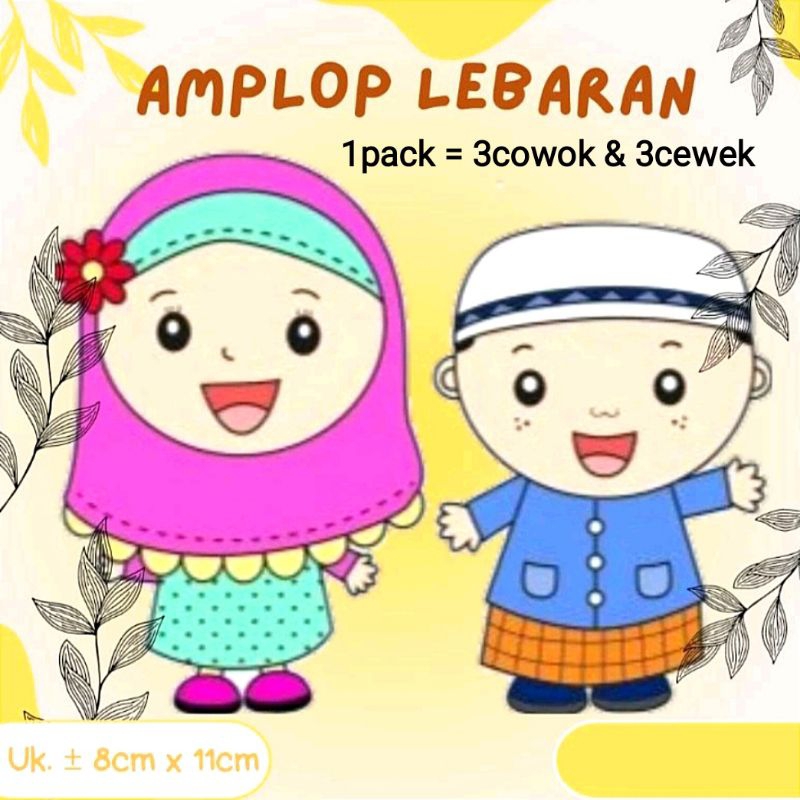 

amplop lebaran karakter unik (isi 6 pcs)