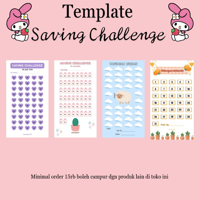 

Saving Challenge A6 | isi binder A6 tantangan menabung untuk pemula