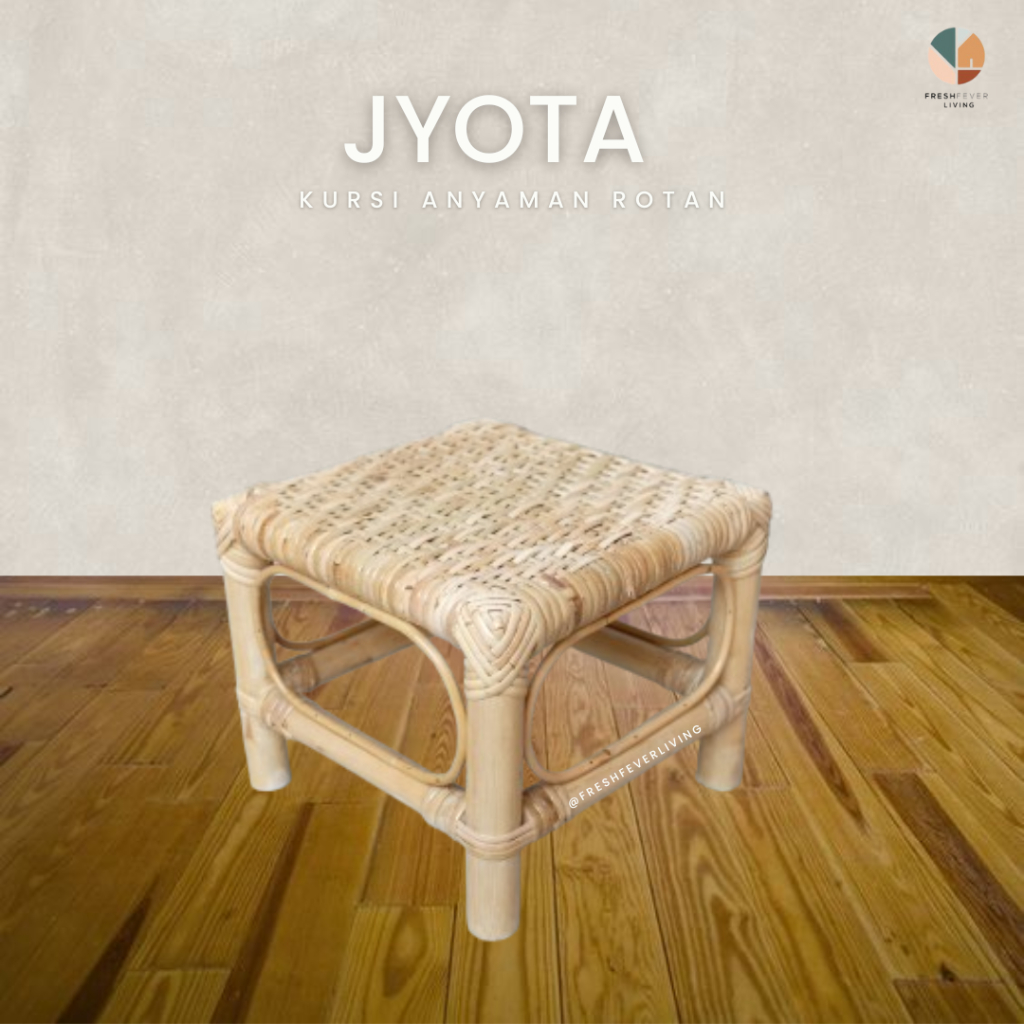 Jyota dingklik rotan - kursi rotan - kursi anyaman rotan