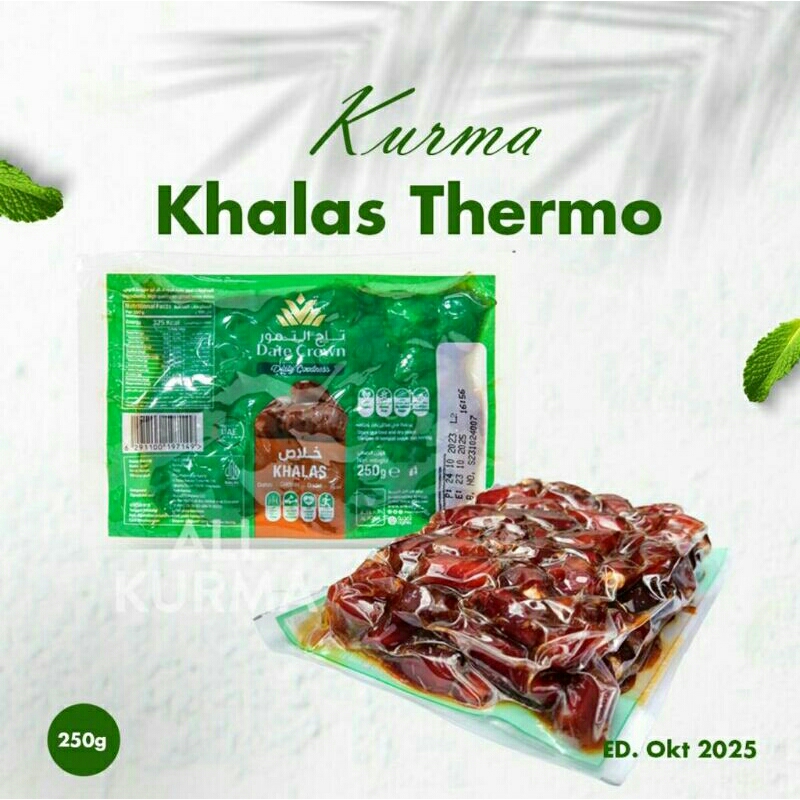 

Kurma Khalas Date Crown Vacum 250 gram