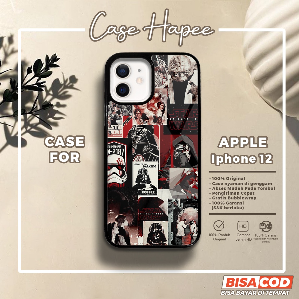 Case Iphone 12 Casing Iphone 12 [STWR] Casehapee Case Glossy Case Aesthetic Custom Case Premium Soft