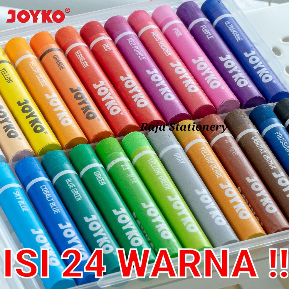 

Jual JOYKO CRAYON OIL PASTEL KRAYON MINYAK JOYKO 24 WARNA OP24CR MURAH BERKUALITAS P48