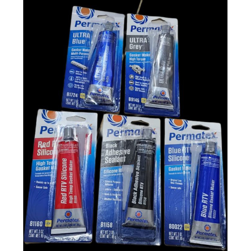 

Lem Permatex Blue Permatex RED Permatex Ultra Blue Permatex Black Permatex Ultra Grey Lem Silincone Gasket Maker 85G Thelereng_Garage Shop