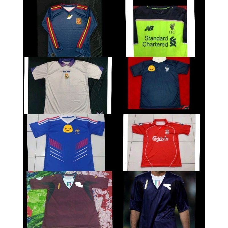 Jersey Ipool 2007 2008 Home Full Printing/Jersey Madrit 1998/Jersey Prancis 2010/Jersey France 2010/