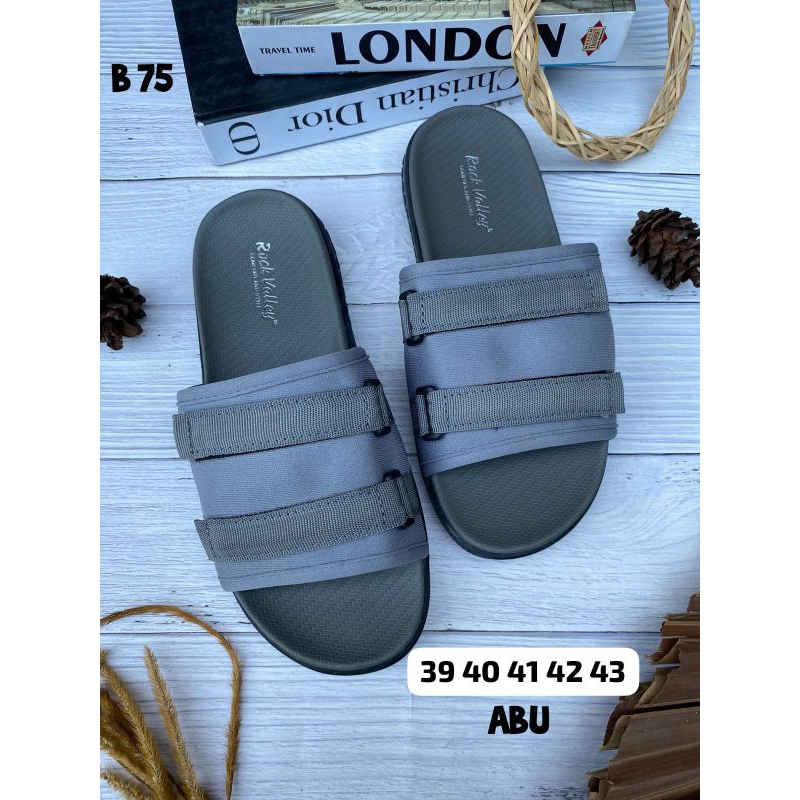 sandal cowok remaja rock valley b75 original ramayana  kekinian super keren