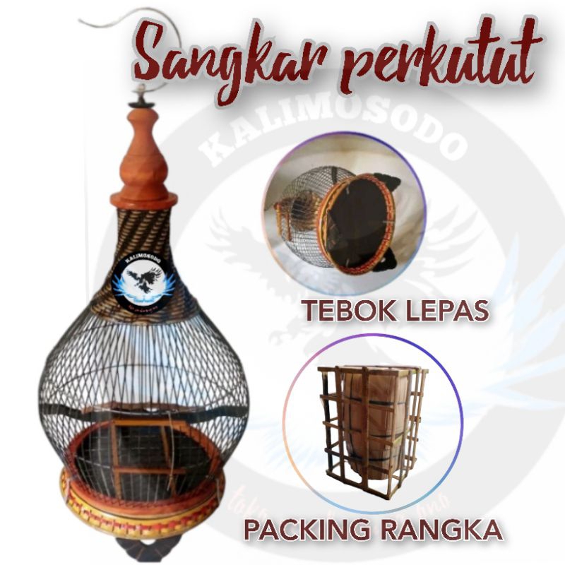 Sangkar burung perkutut kerucut
