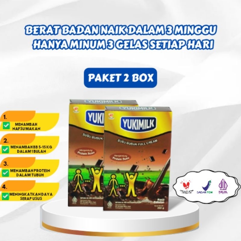 

susu penggemuk badan Penambah berat badan dan penambah nafsu makan original - Yuki Milk