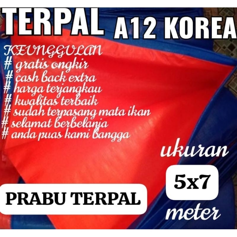 TERPAL KOREA A12 UKURAN 5X7 METER