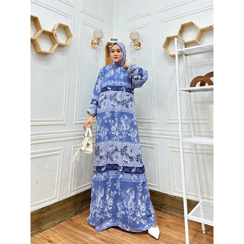 GAMIS SET HIJAB ALIKA DRESS // SET HIJAB // GAMIS LEBARAN 2024