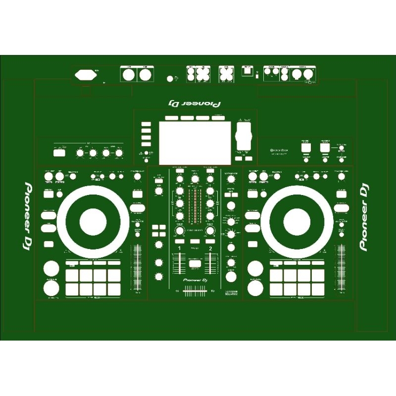 sticker pelindung alat DJ musik XDJ-RX 2 PIONEER