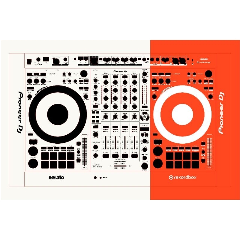 stiker pelindung alat dj musik DDJ-FLX 10 serato pioneer