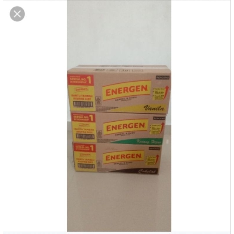 

Energen sereal per karton isi 16renceng 10pcs per renceng