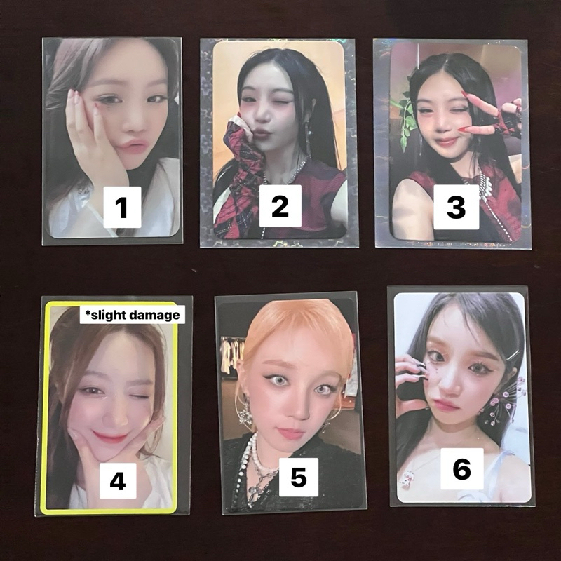 Photocard (PC) Official (G)I-DLE Soojin Yuqi Shuhua I BURN HWAA ALBUM APPLE MUSIC POB BENE AGASSY ST