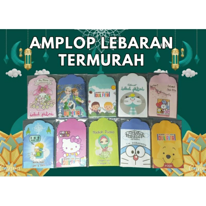 

AMPLOP LEBARAN MURAH | AMPLOP IDUL FITRI MURAH | AMPLOP MOTIF CANTIK | AMPLOP LEBARAN ( 1 PACK ISI 10 PCS )