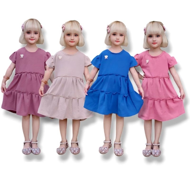 DRES CANDA 1-6 tahun baju anak perempuan dres anak cewe murah grosir viral