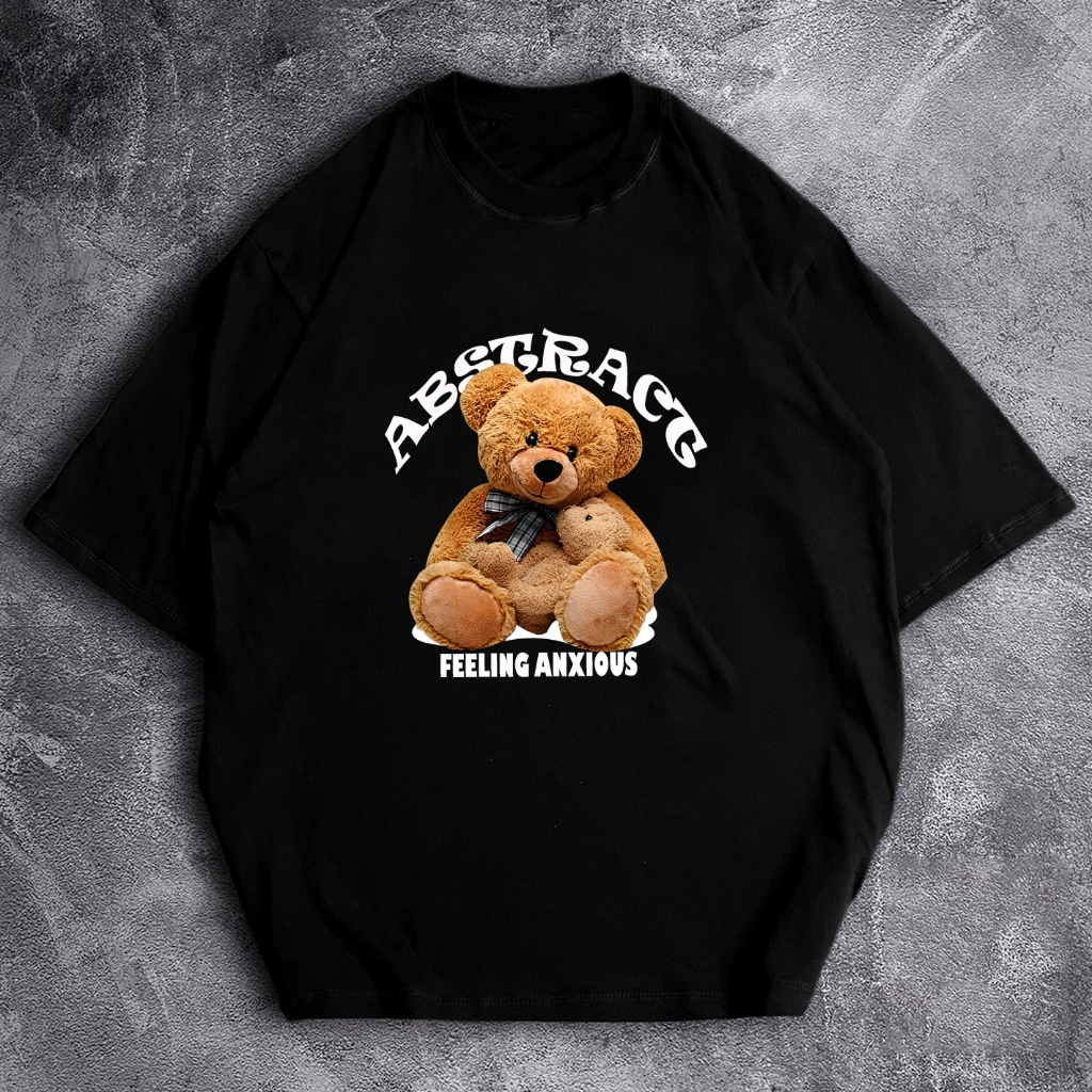 GSC - Baju Kaos OVERSIZE ABSTRACT FEELING ANXIOUS / Kaos oversize cotton 24s