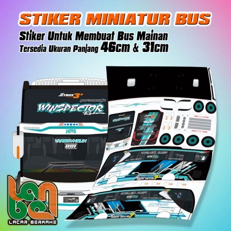Stiker Pola Bus Winspector | Tuan Muda | Ratu Maher