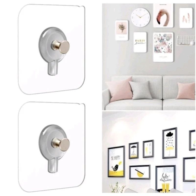 RICHMART - TEMPELAN HOOK PAKU / TEMPELAN DINDING AJAIB PAKU GANTUNGAN HOOK MAGIC TEMPEL PEREKAT TANP