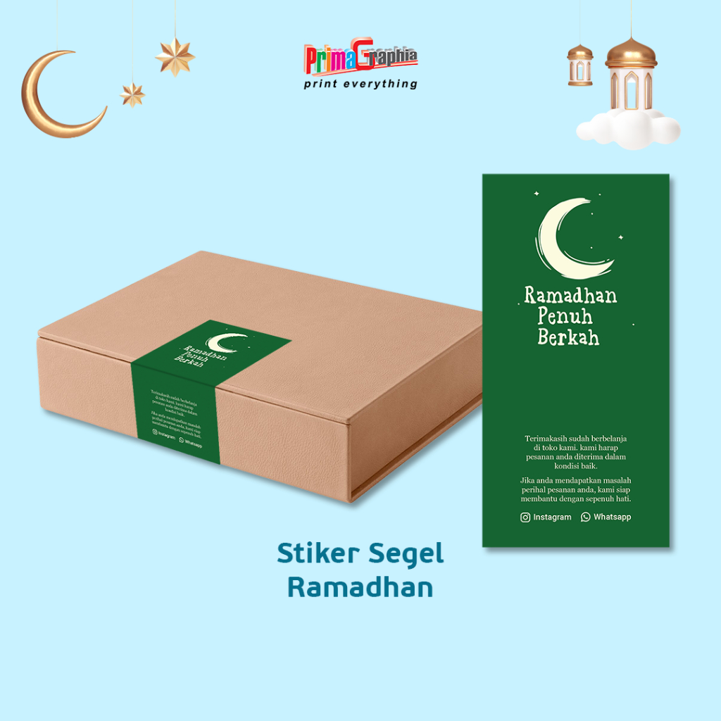 

Cetak Stiker Segel Box Ramadan Kotak Custom Desain Template