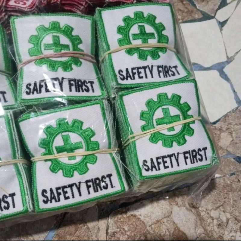 Logo K3N SAFETY FIRST Bordir Bijian