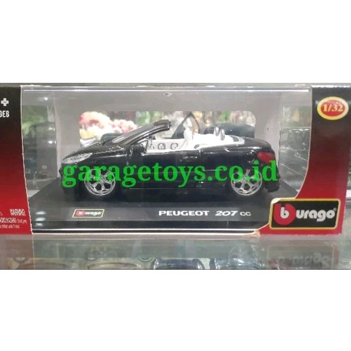Bburago 1:32 Diecast Peugeot 207 CC
