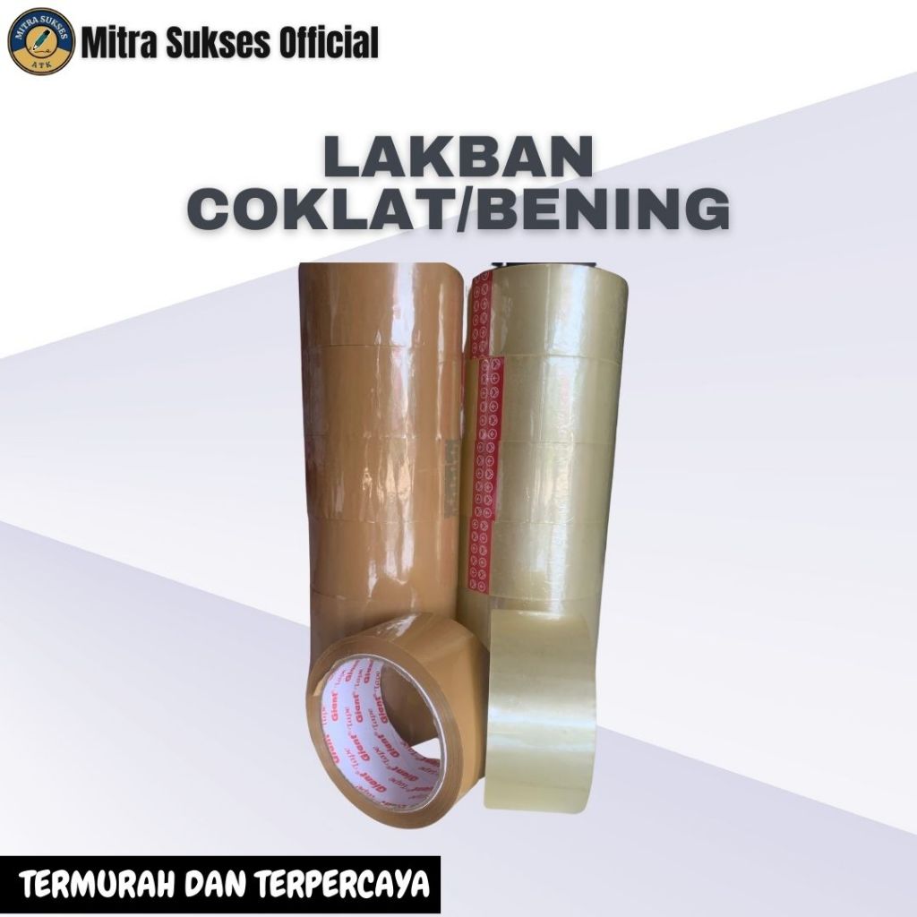 LAKBAN BENING 48MM / LAKBAN COKLAT 48MM / LAKBAN BENING SEDENG 24MM / LAKBAN BENING KECIL 12MM