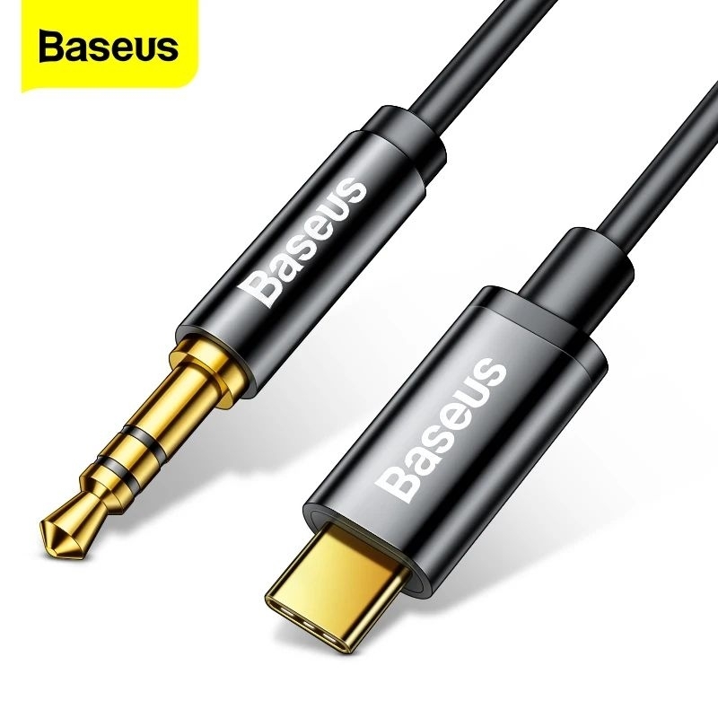 BASEUS YIVEN M01 Kabel Audio Type C male to jack 3.5mm male AUX Cable Stereo