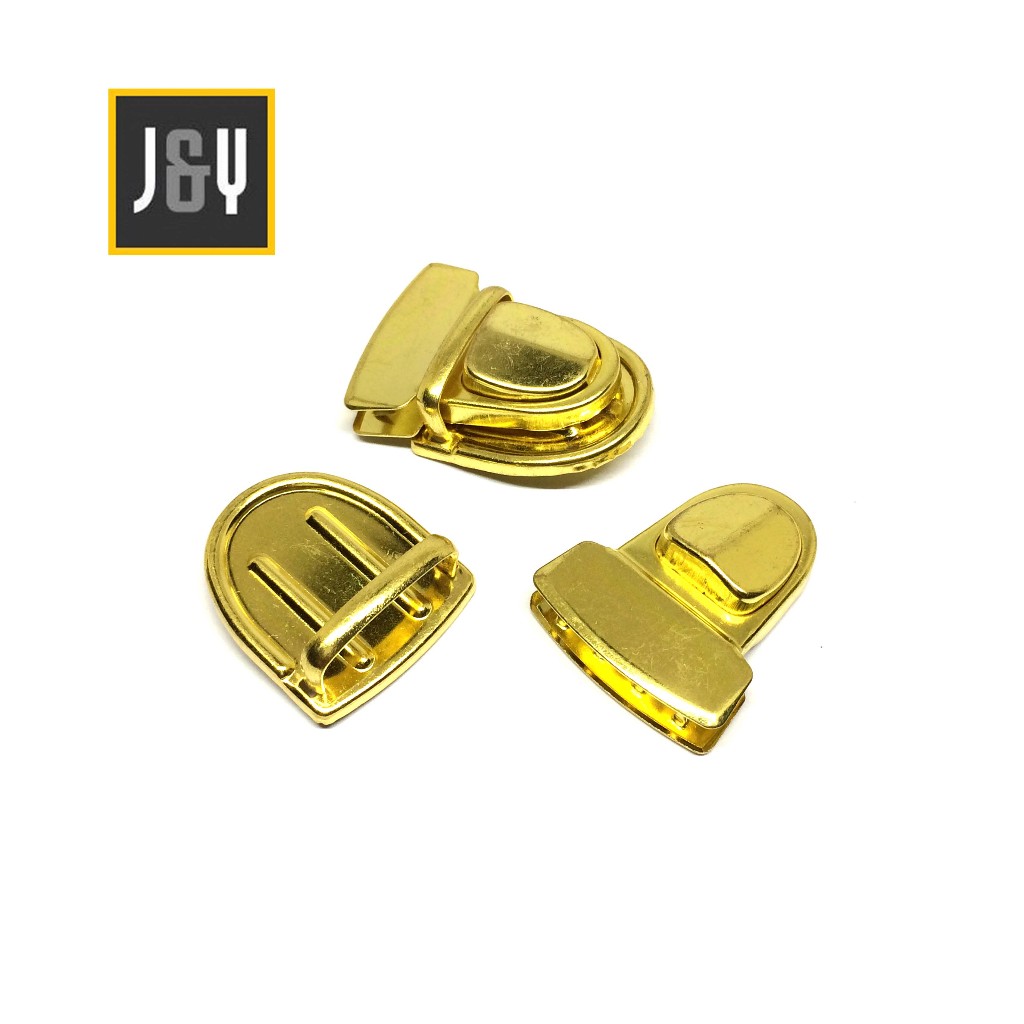 Kunci Sodok Tas Ukuran Sedang Bahan Metal Warna Gold