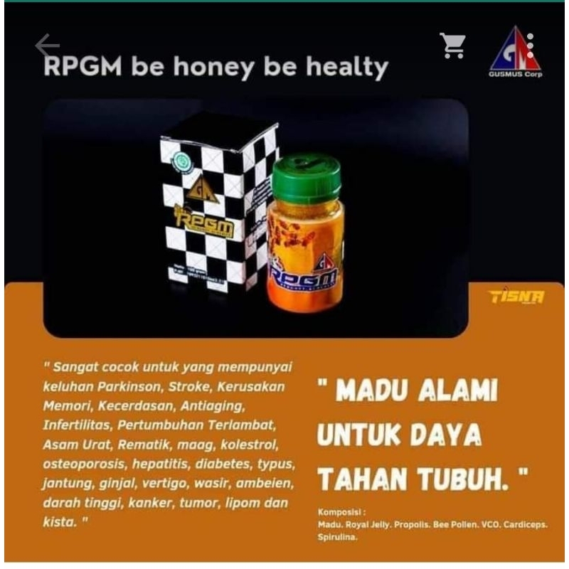 Madu herbal RPGM