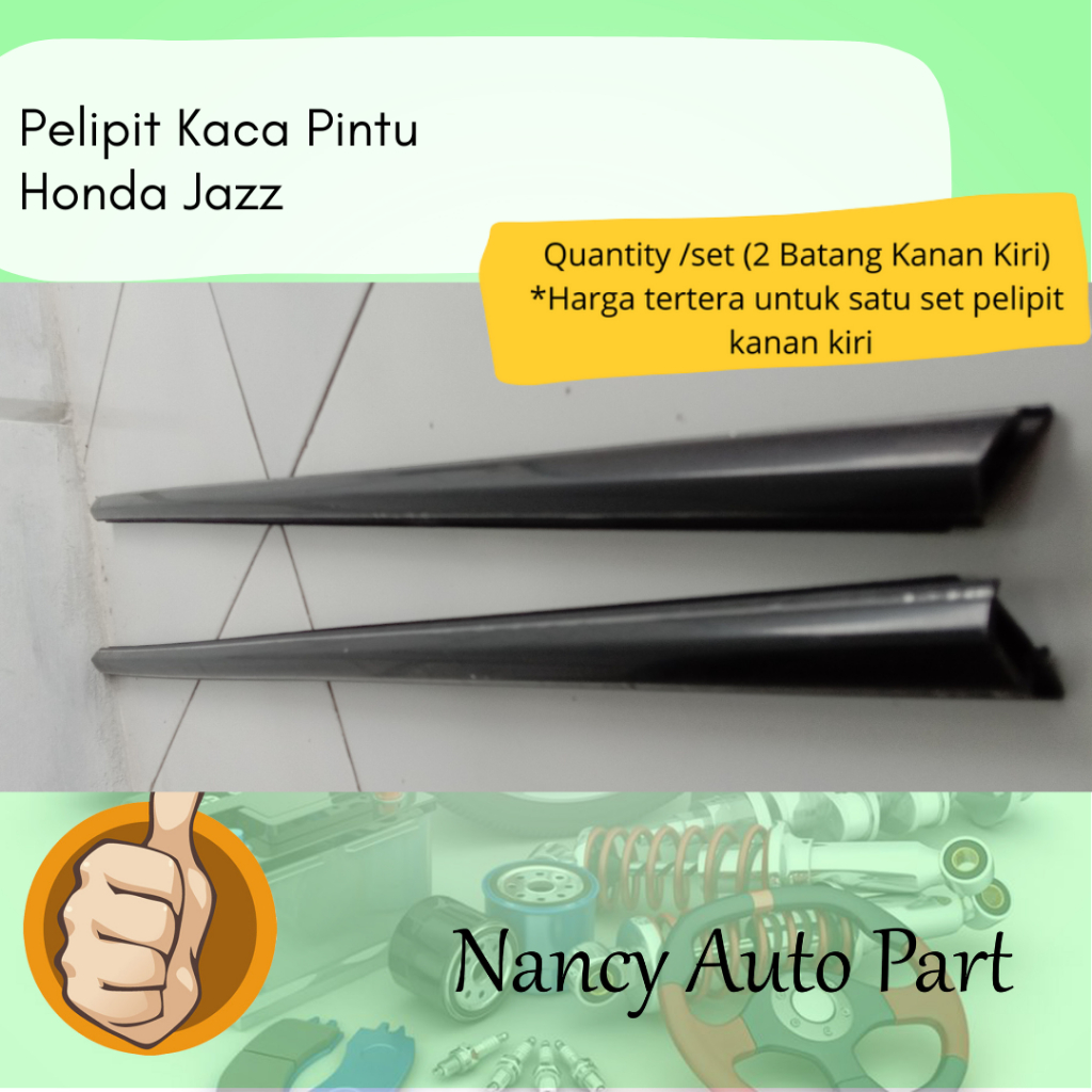 Pelipit Kaca Pintu Ori Mobil Honda Jazz RS GE8