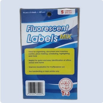 

Sticker Label Bulat Warna/ Fluorescent Labels Mix Tom & Jerry - M
