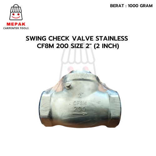 swing check valve 2" Check valve stainless ukuran 2 inch termurah