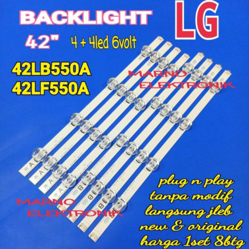 Promo LAMPU BL BACKLIGHT LED TV LG 42IN 42LB550A 42LF550A 42LB 42LF 42LB550 42LF550 8K 6V Diskon