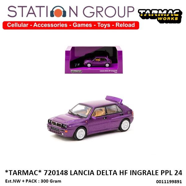 TARMAC 720148 LANCIA DELTA HF INGRALE PURPLE 24 - DIECAST